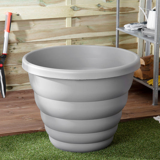 Beehive Grey 66cm Round Planters