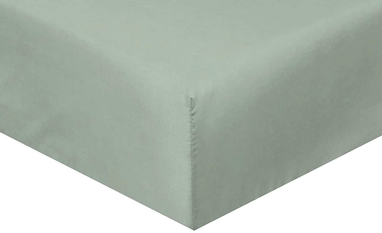 At Home Sage Supersoft Fitted Sheet