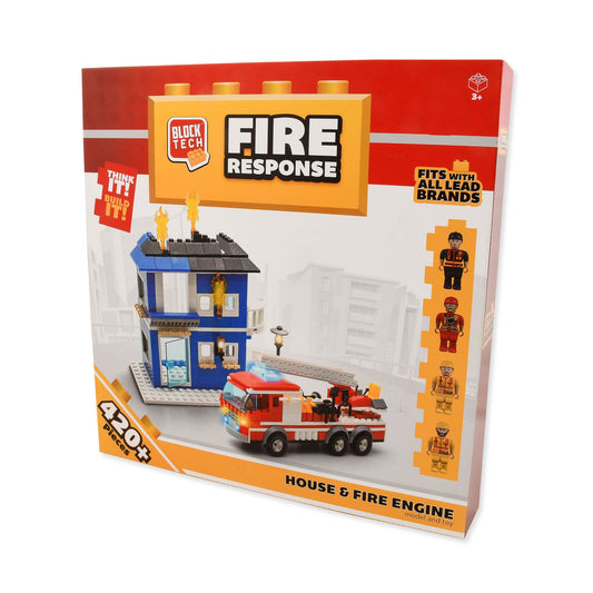Block Tech Fire Station 420 Pieces
