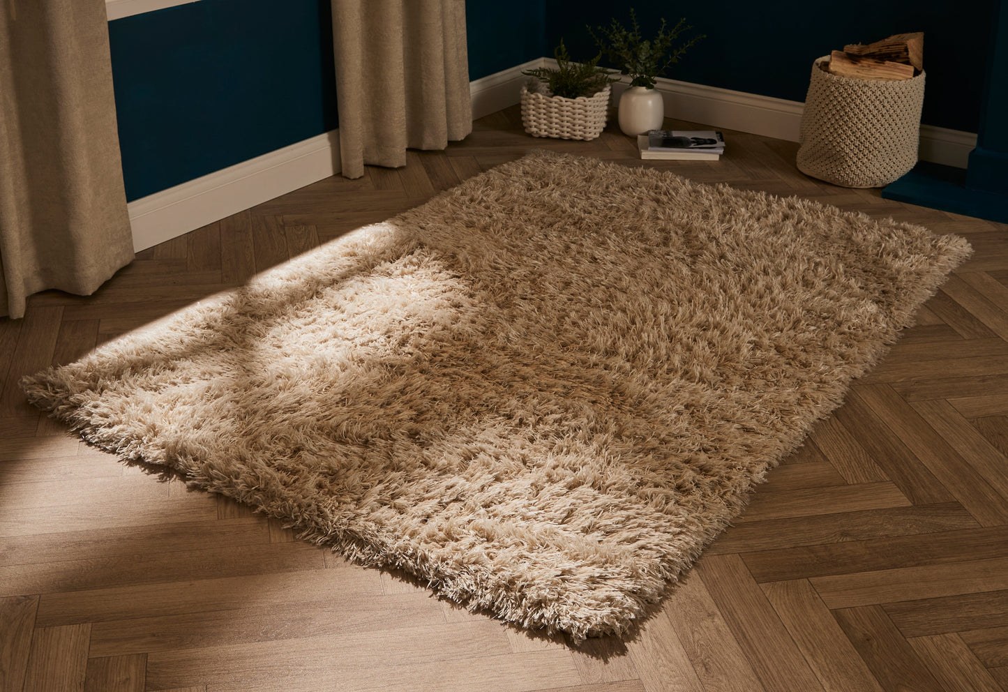Tufted Sand Shaggy Rug