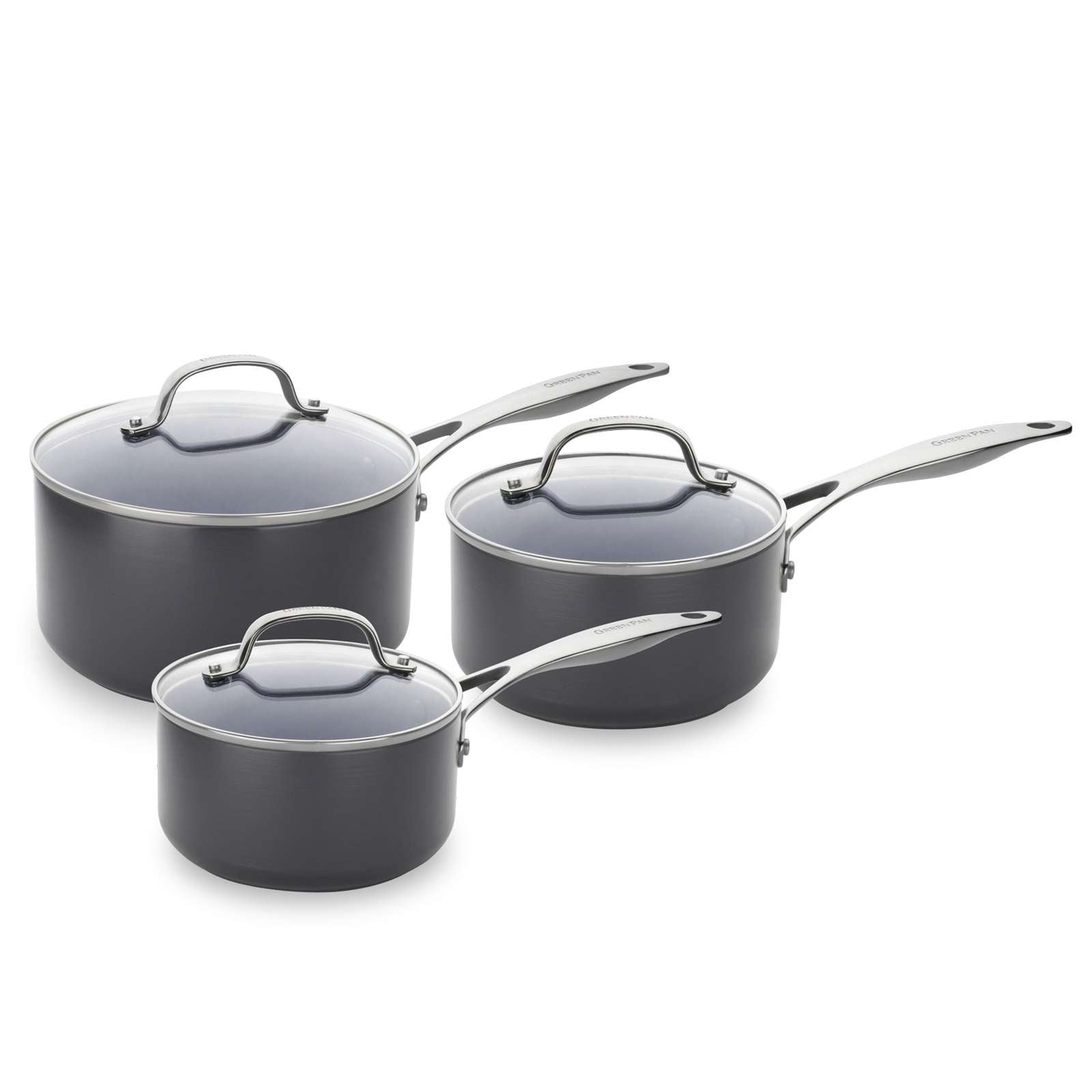 GreenPan 3 Piece Saucepan Set
