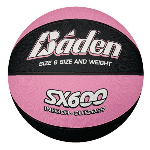 RANSOME BADEN SX600 BASKETBALL SIZE 6 BLACK/PINK