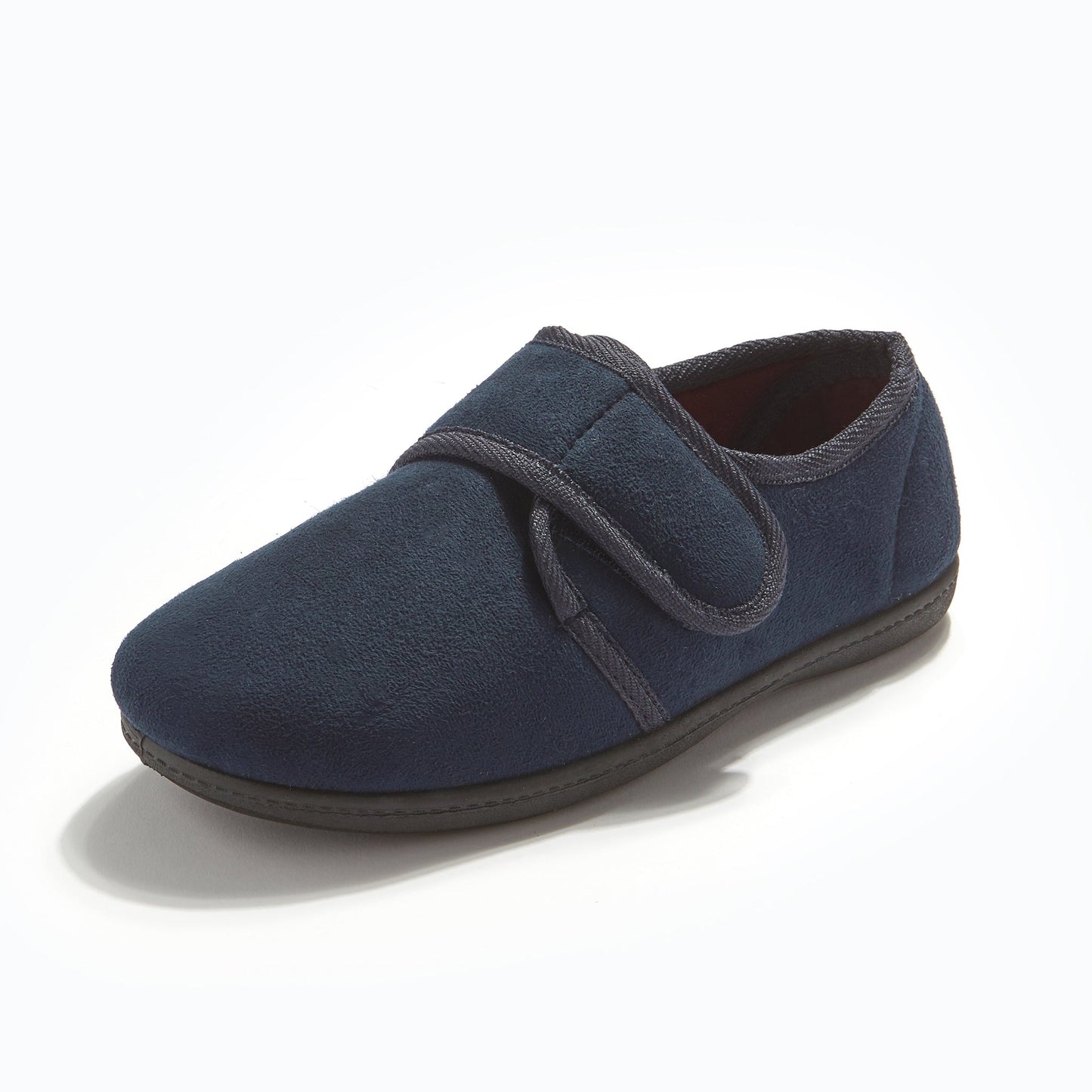 Padders Men's James Navy Velcro Slippers