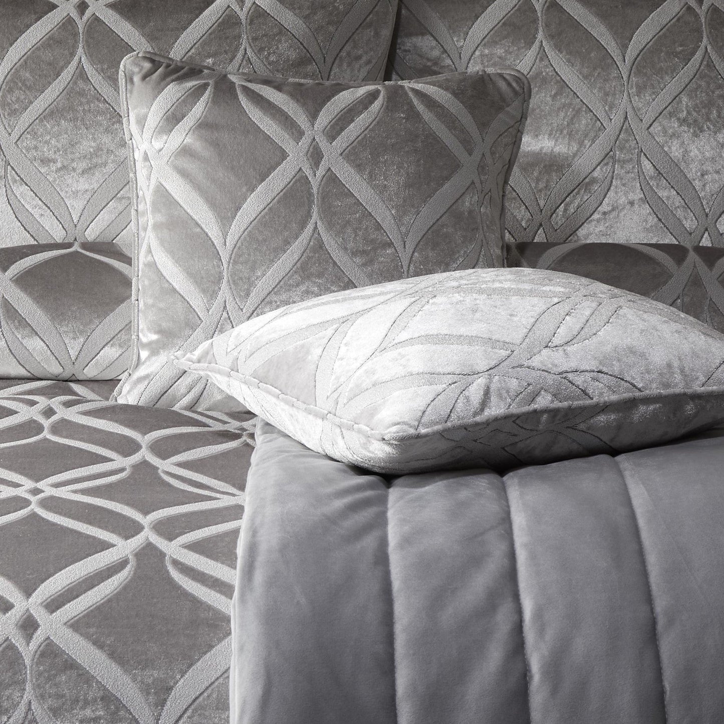 Soiree Belfort Silver Cushion Cover