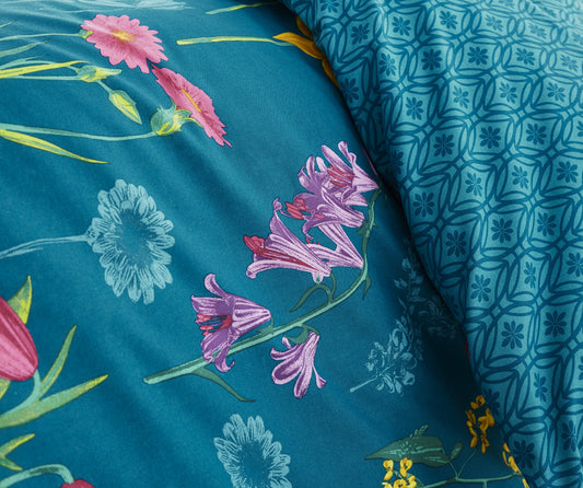 Dreams & Drapes Teal Ingrid Duvet Cover Set
