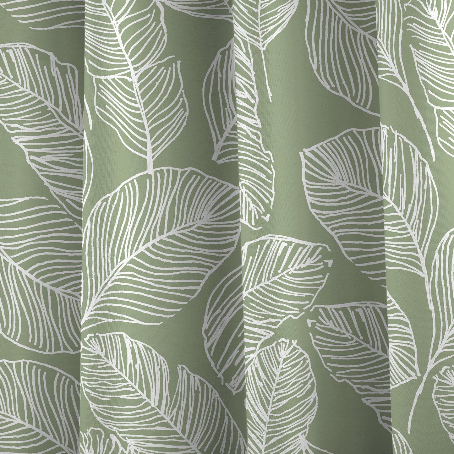Fusion Matteo Green Eyelet Curtains