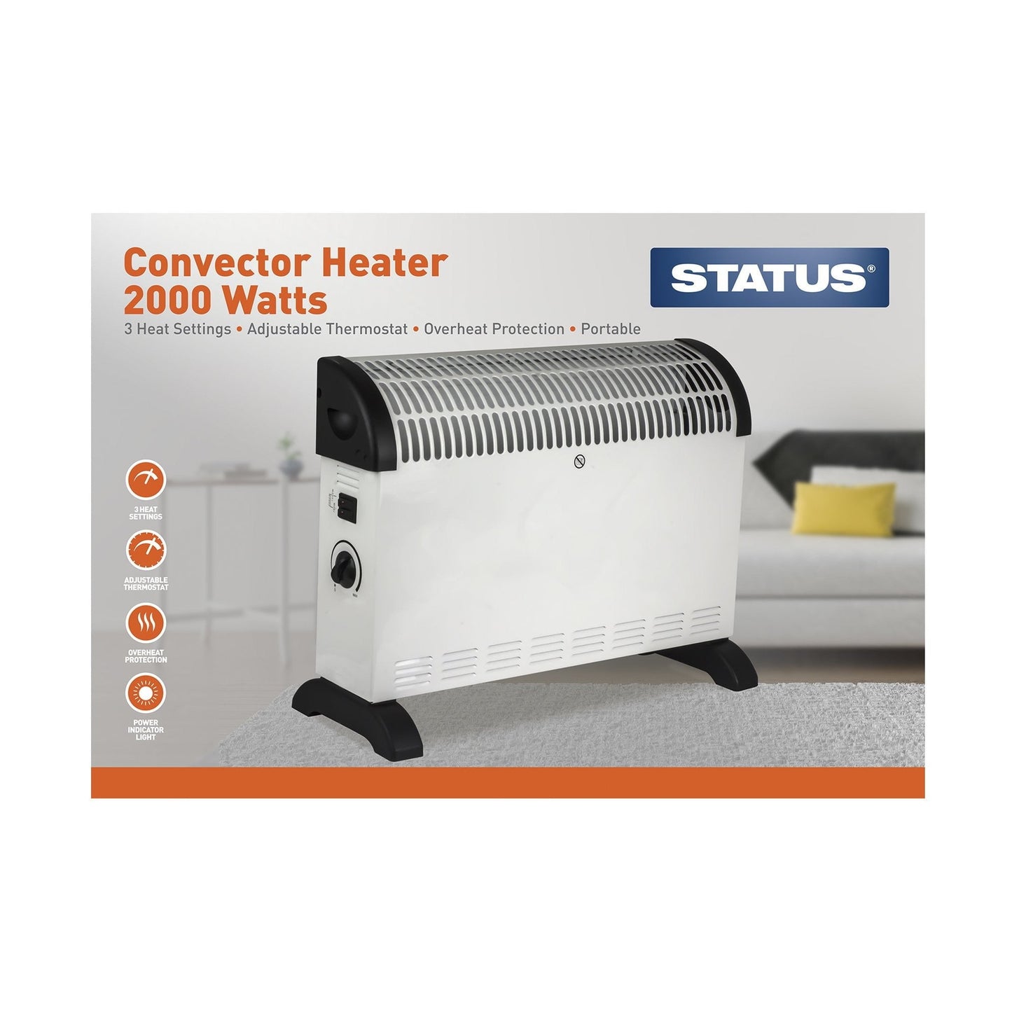 Status 2000W Convector Heater
