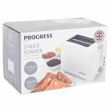 Progress White 2 Slice Toaster