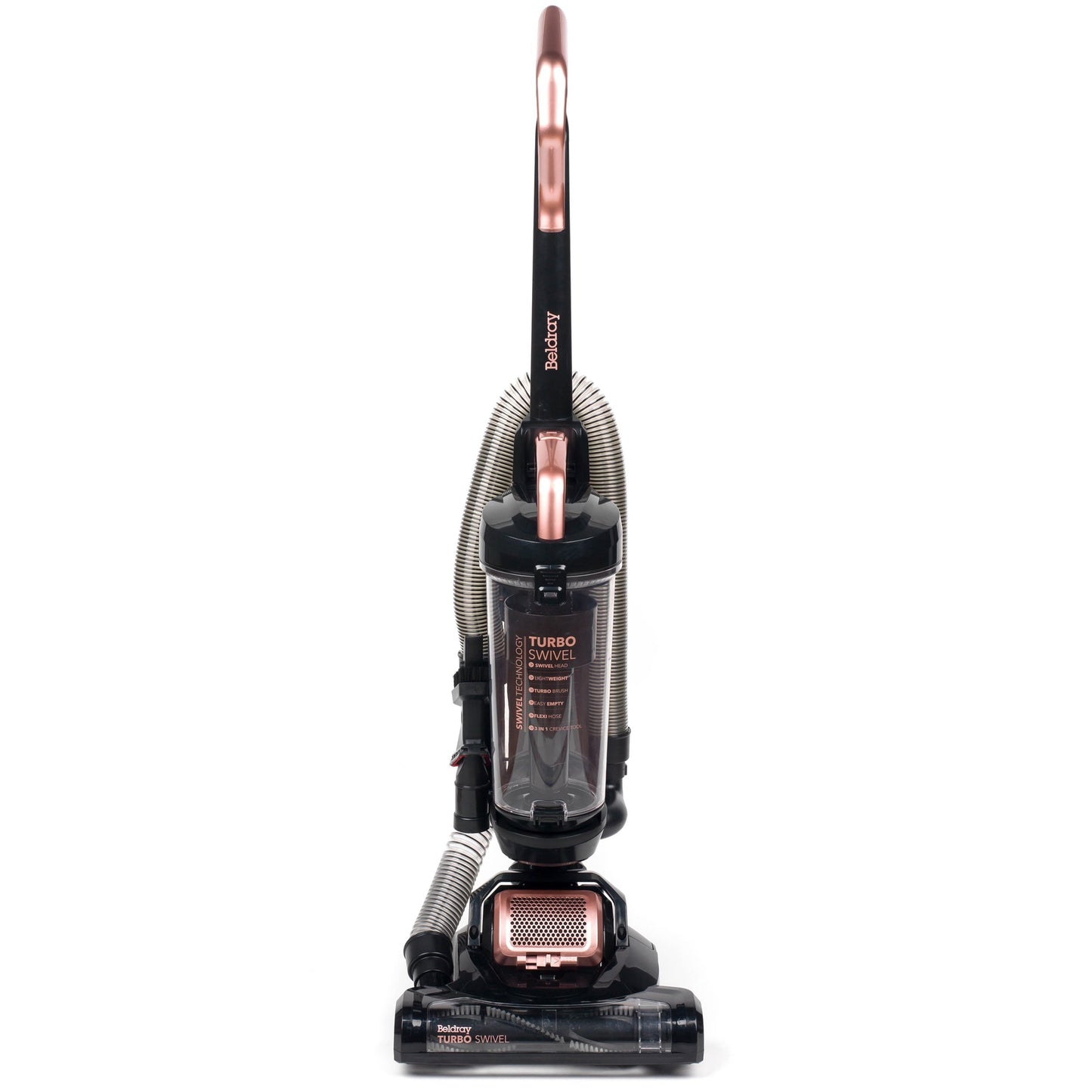 Beldray Rose Gold Turbo Swivel Upright Vacuum Cleaner