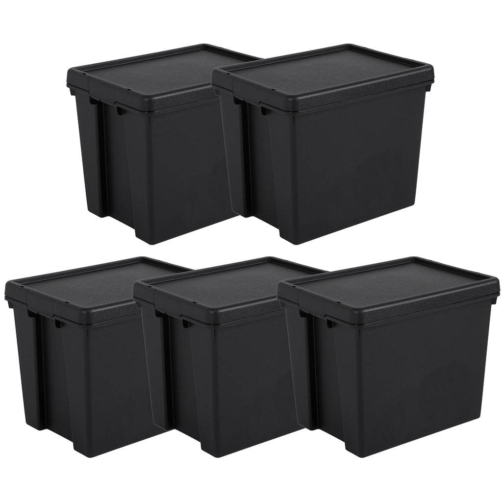 Pack of 5 Wham Bam 24L Heavy Duty Recycled Box with Lid