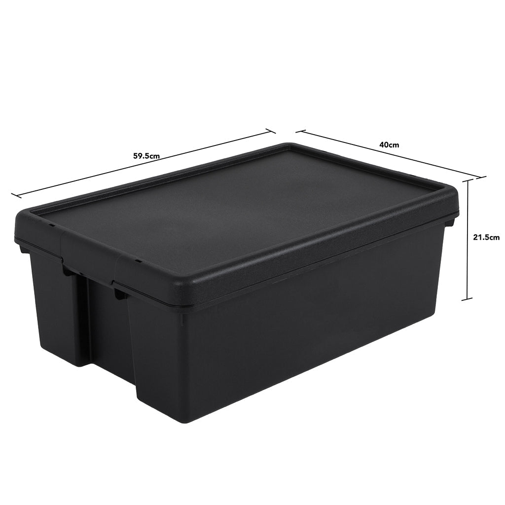 Pack of 4 Wham Bam 36L Heavy Duty Recycled Box with Lid