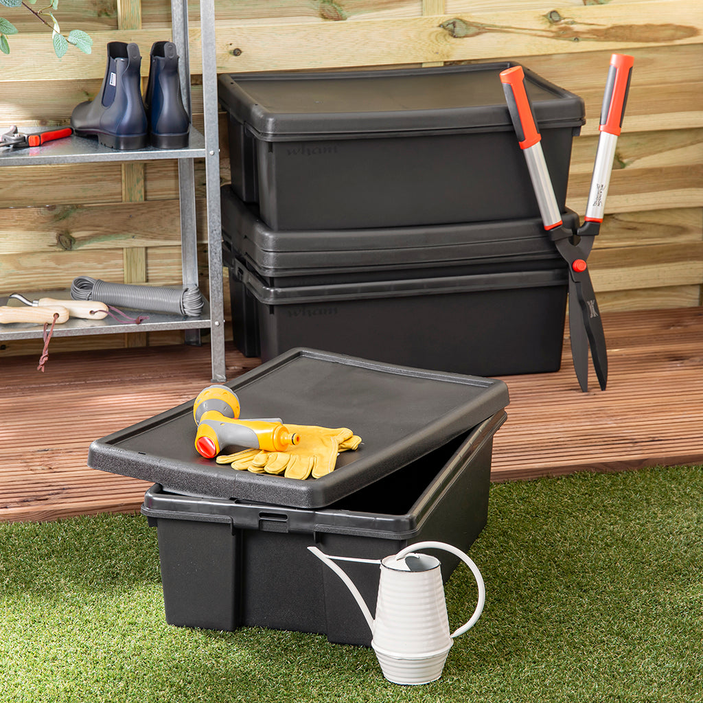 Pack of 4 Wham Bam 36L Heavy Duty Recycled Box with Lid