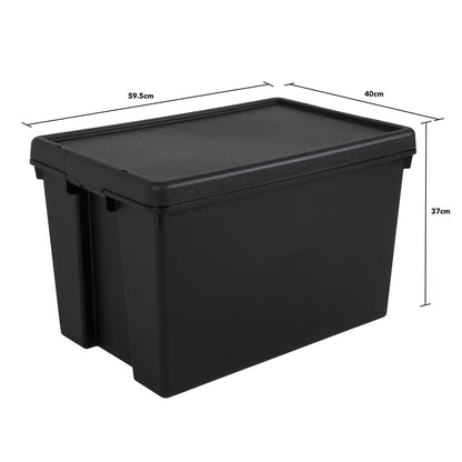 Pack of 3 Wham Bam 62L Heavy Duty Recycled Box with Lid