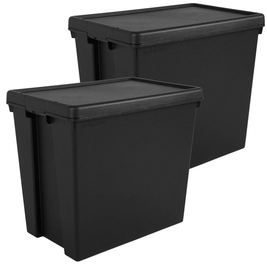Pack of 2 Wham Bam 92L Heavy Duty Recycled Box with Lid