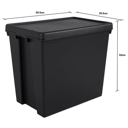Pack of 2 Wham Bam 92L Heavy Duty Recycled Box with Lid
