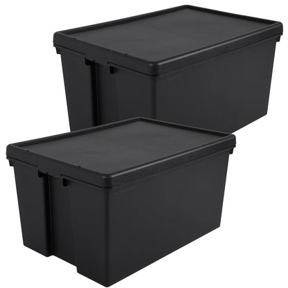 Pack of 2 Wham Bam 96L Heavy Duty Recycled Box with Lid