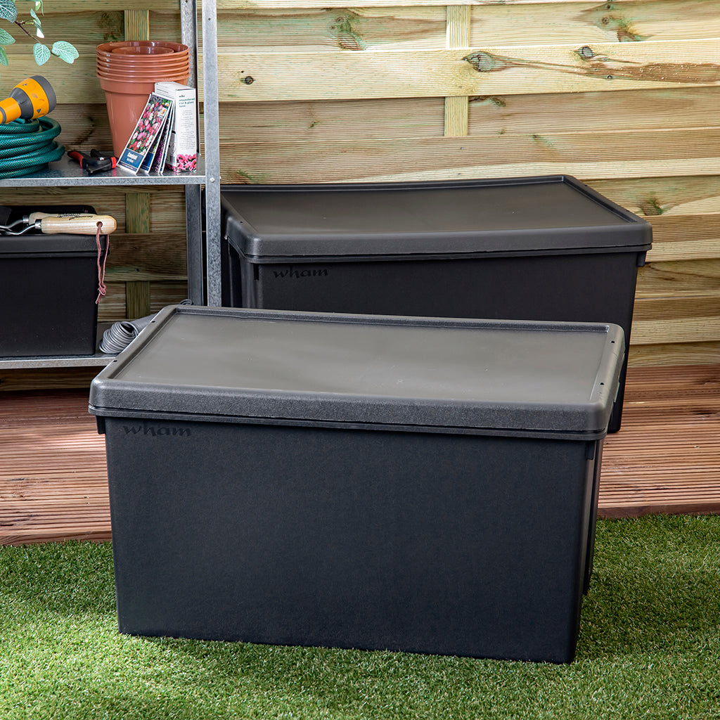Pack of 2 Wham Bam 96L Heavy Duty Recycled Box with Lid