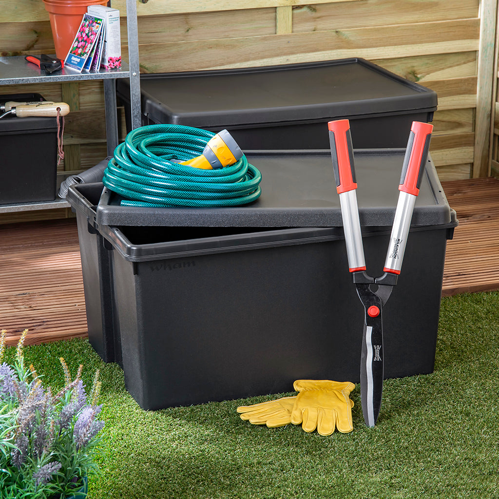Pack of 2 Wham Bam 96L Heavy Duty Recycled Box with Lid