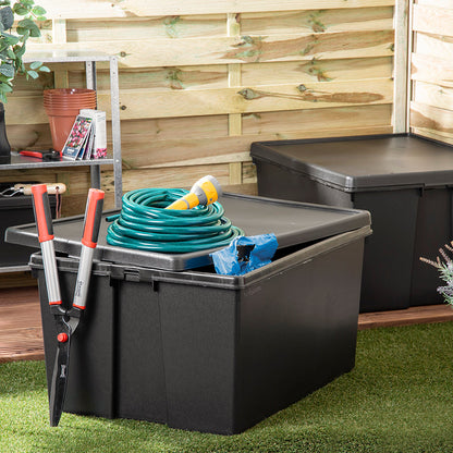 Pack of 2 Wham Bam 150L Heavy Duty Recycled Box with Lid