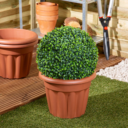 Vista Pack of 3 33cm Terracotta Round Planter