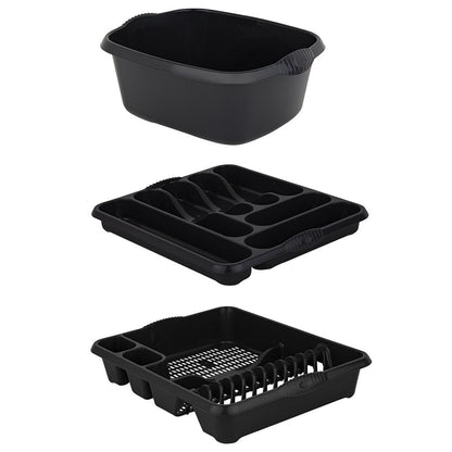 Casa Black 3 Piece Kitchen Set