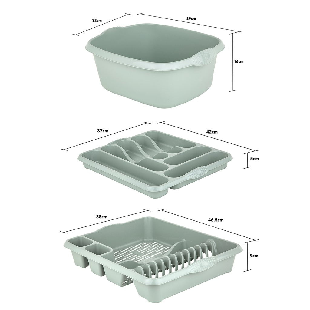 Casa Silver Sage 3 Piece Kitchen Set