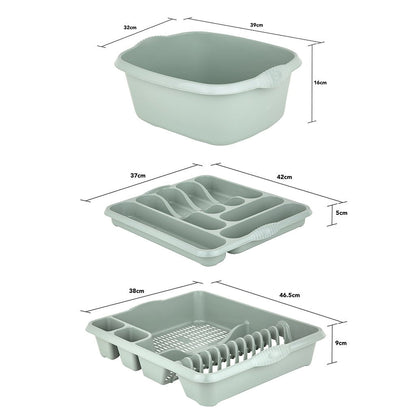 Casa Silver Sage 3 Piece Kitchen Set
