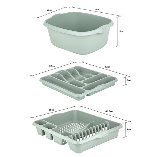 Casa Silver Sage 3 Piece Kitchen Set