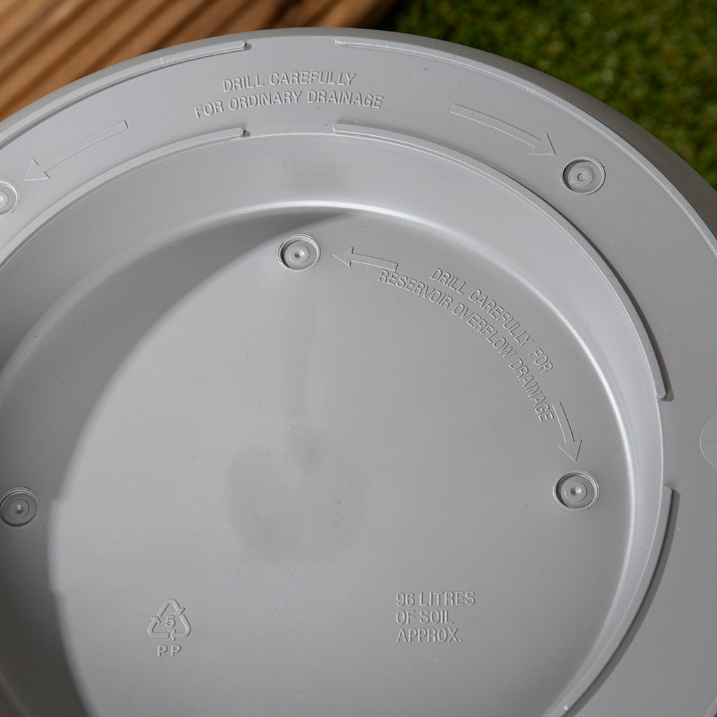 Beehive Grey 66cm Round Planters