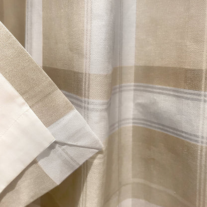 Fusion Balmoral Natural Check Curtains
