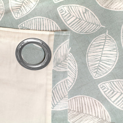Fusion Delft Duck Egg Eyelet Curtains