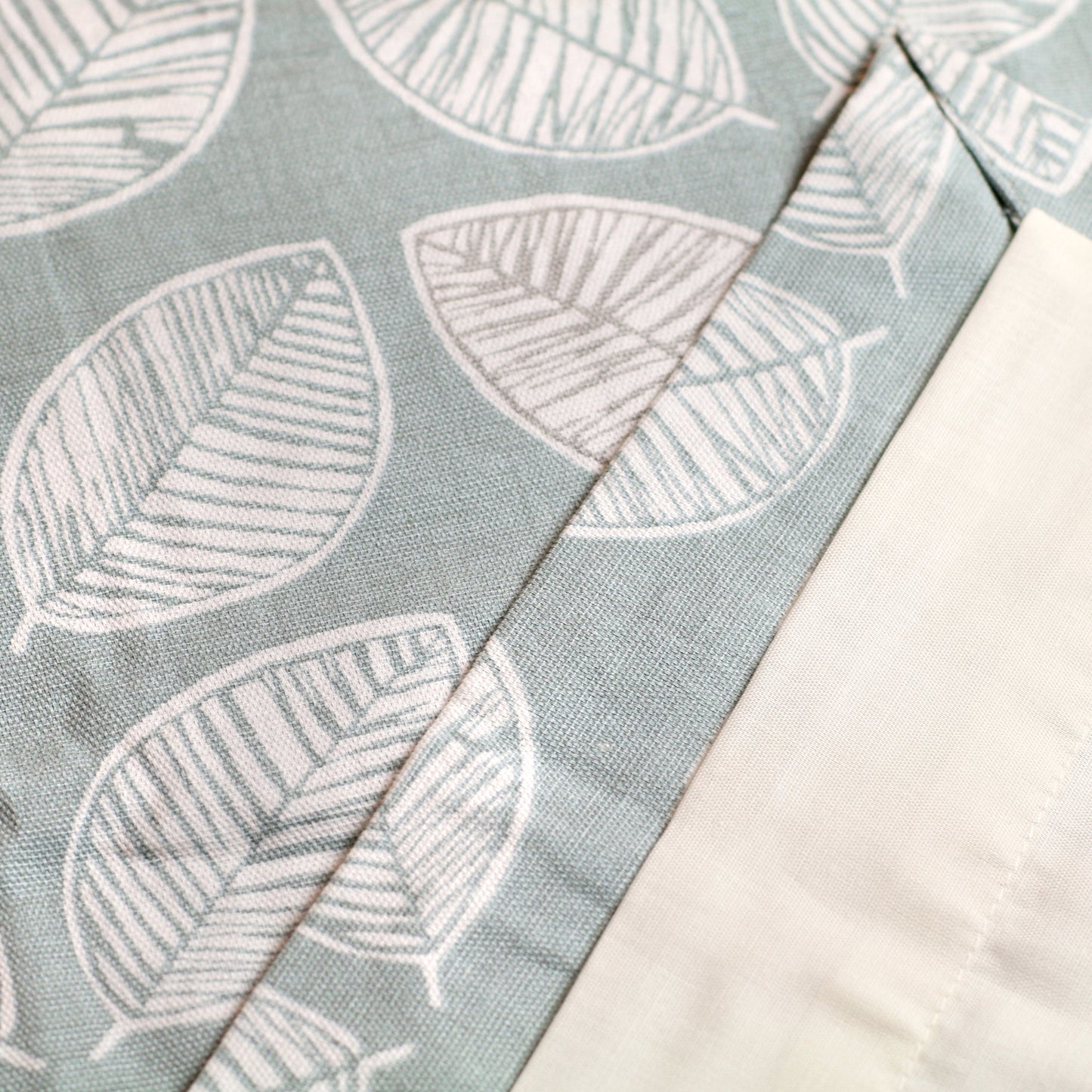 Fusion Delft Duck Egg Eyelet Curtains
