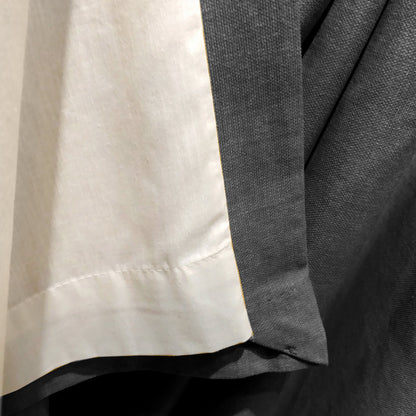 Fusion Sorbonne Charcoal Eyelet Curtains