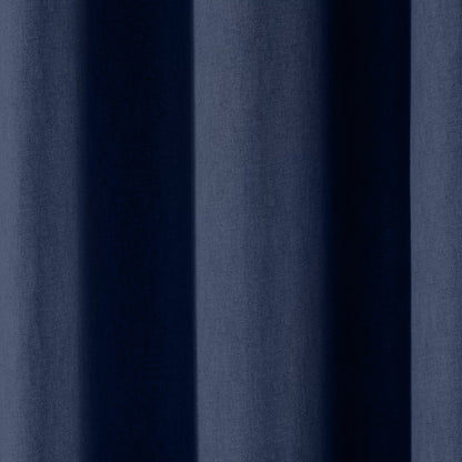 Fusion Sorbonne Navy Eyelet Curtains