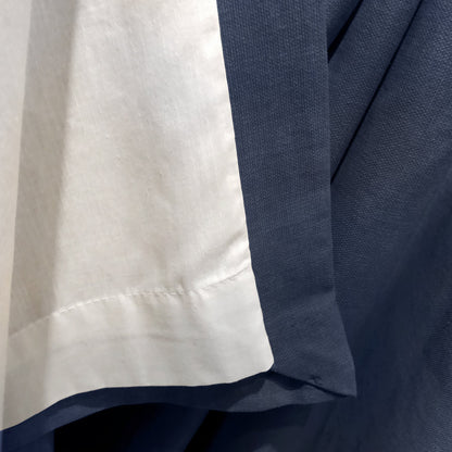 Fusion Sorbonne Navy Eyelet Curtains