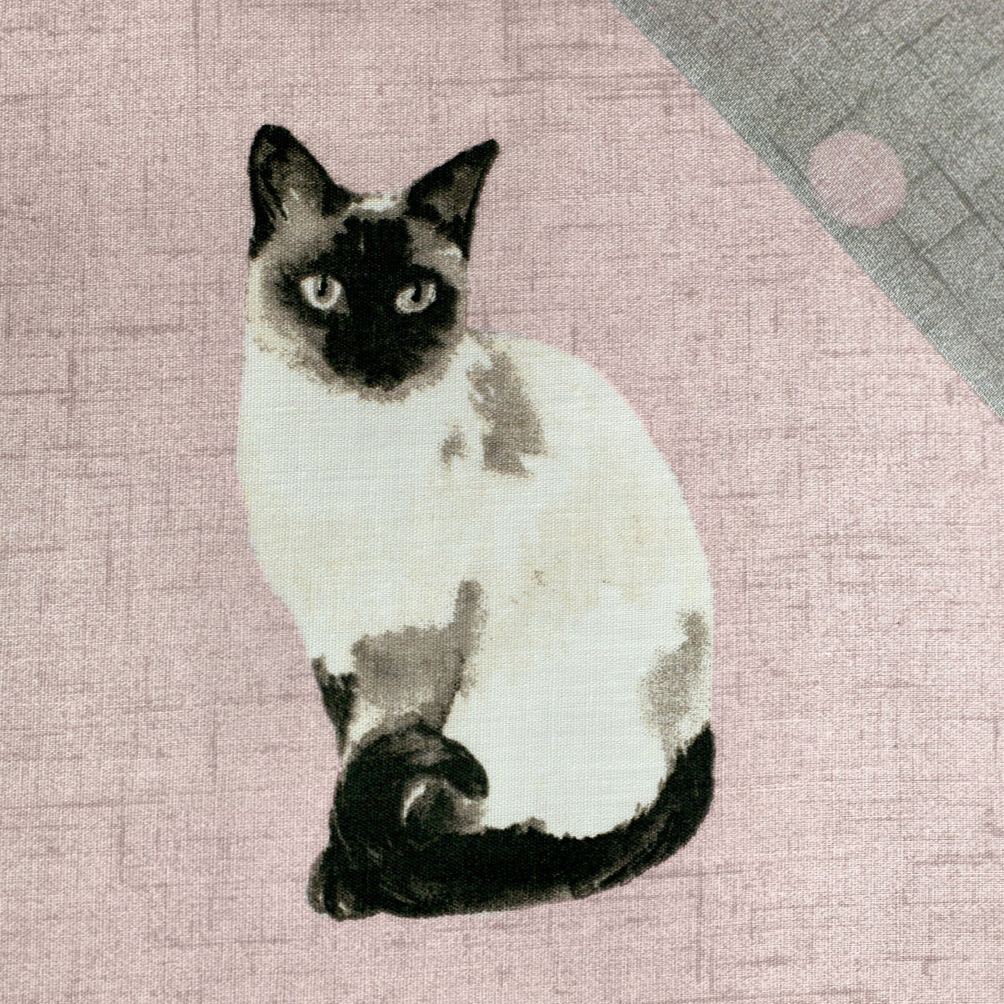 Fusion Cats Easy Care Blush Duvet Cover Set