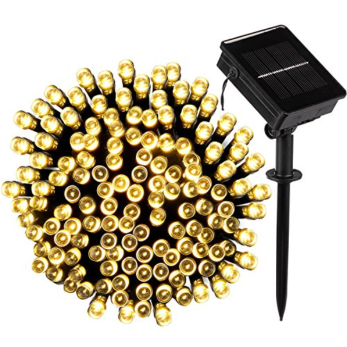 Outmore 200 LED Warm White Solar String Lights
