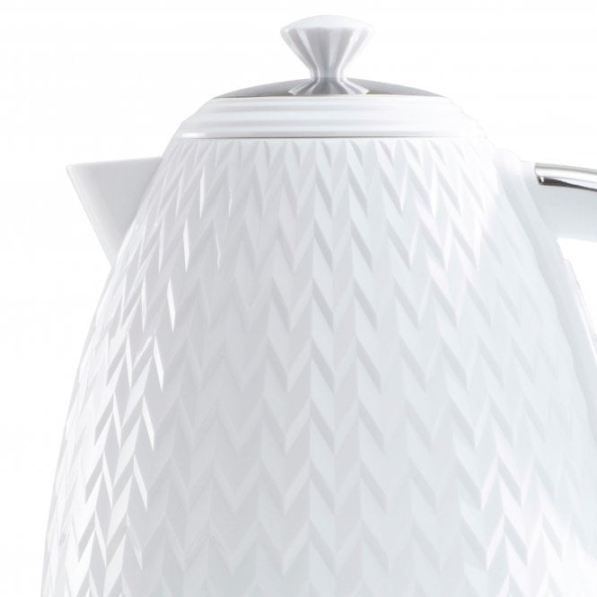Daewoo White Argyle 1.7L Kettle