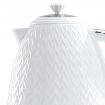 Daewoo White Argyle 1.7L Kettle