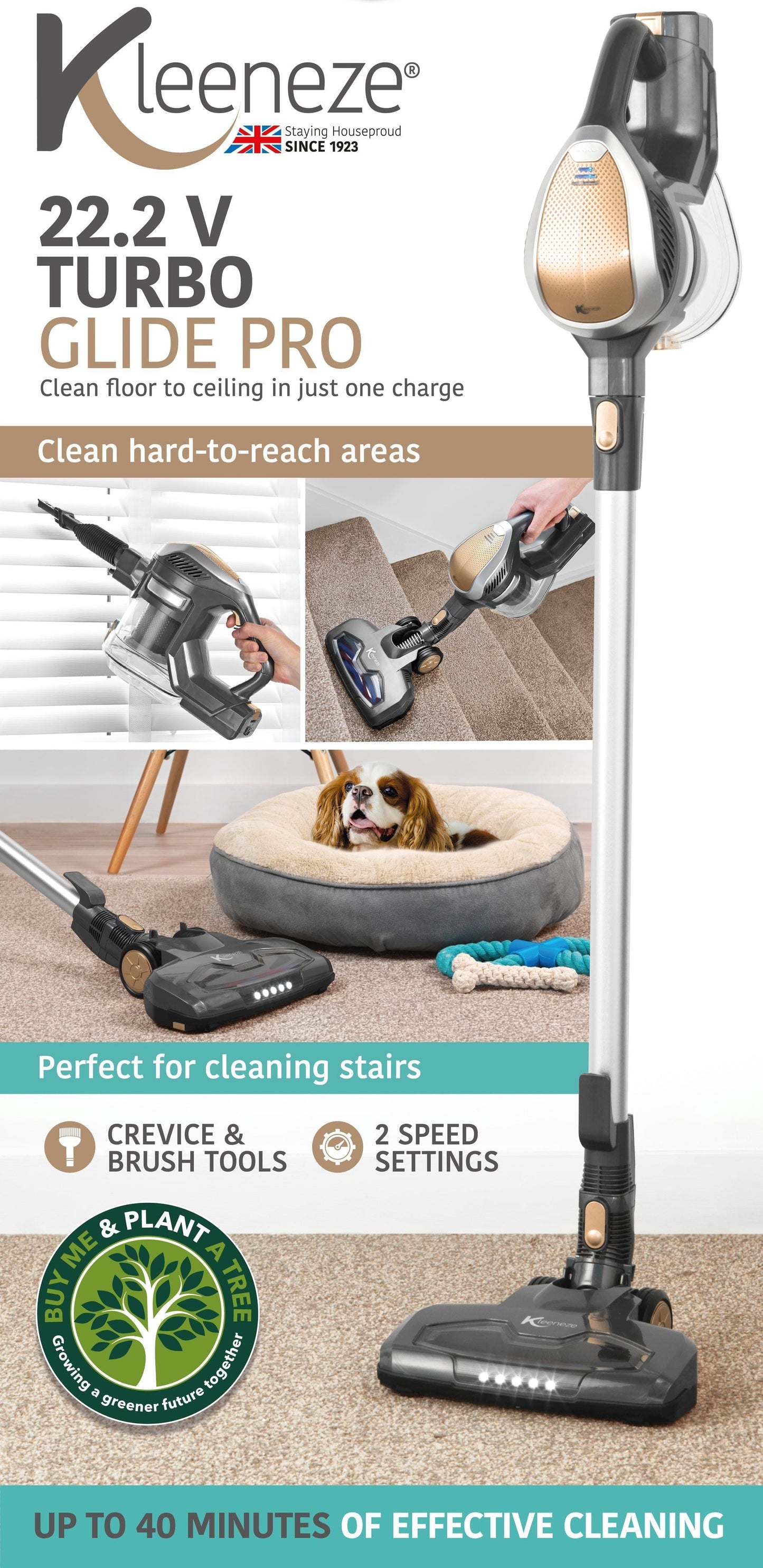 Kleeneze 22.2V Turbo Glide Pro Vacuum Cleaner