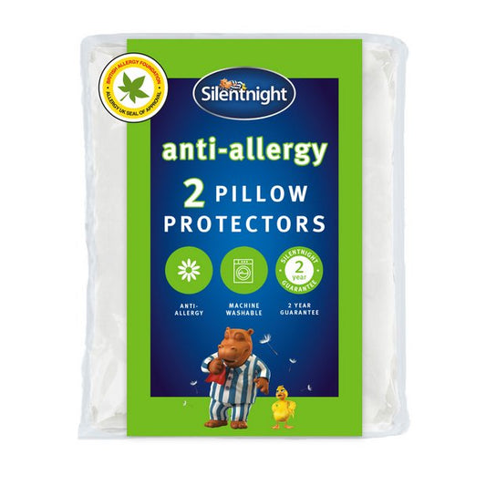 Silentnight Pack of 2 Anti Allergy Pillow Protectors
