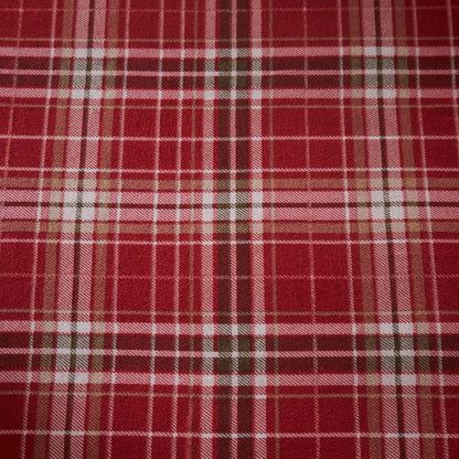 Dreams & Drapes Lodge Derwent Check Natural Duvet Cover Set