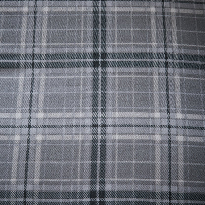 Dreams & Drapes Lodge Derwent Check Grey Duvet Cover Set