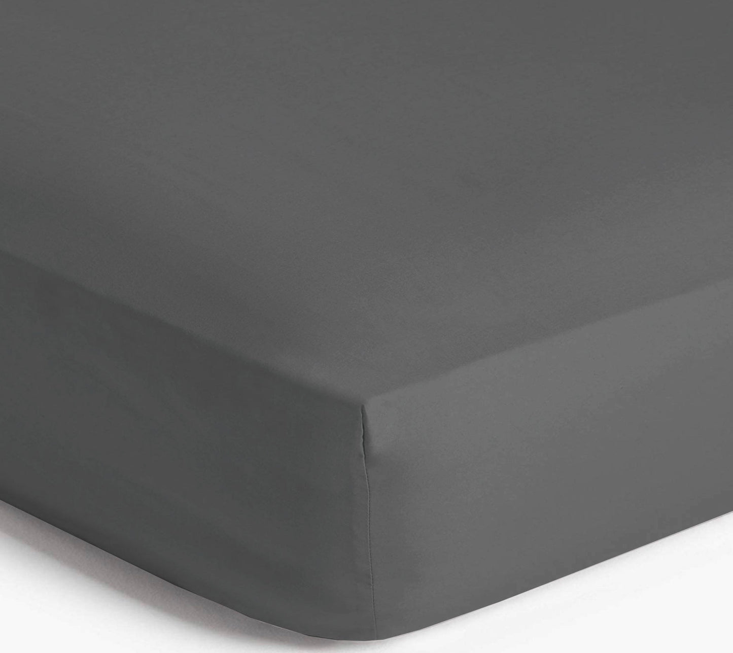 At Home Charcoal Supersoft Fitted Sheet