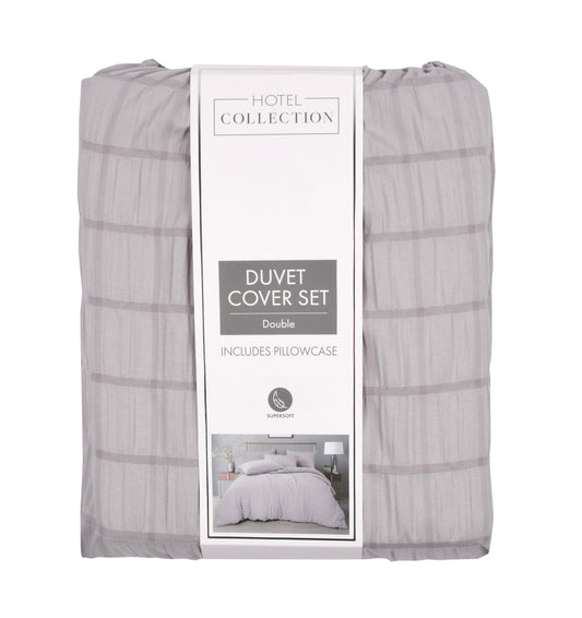 Hotel Collection Headset Seersucker Double Duvet Set