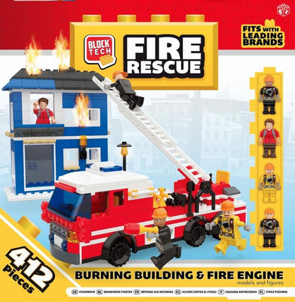 Block Tech Fire Station 420 Pieces