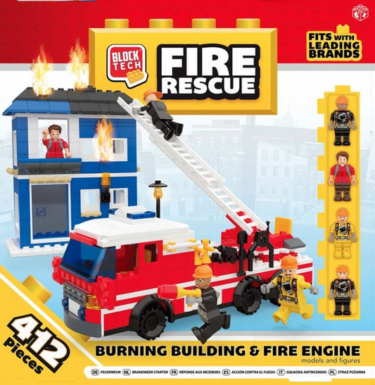 Block Tech Fire Station 420 Pieces