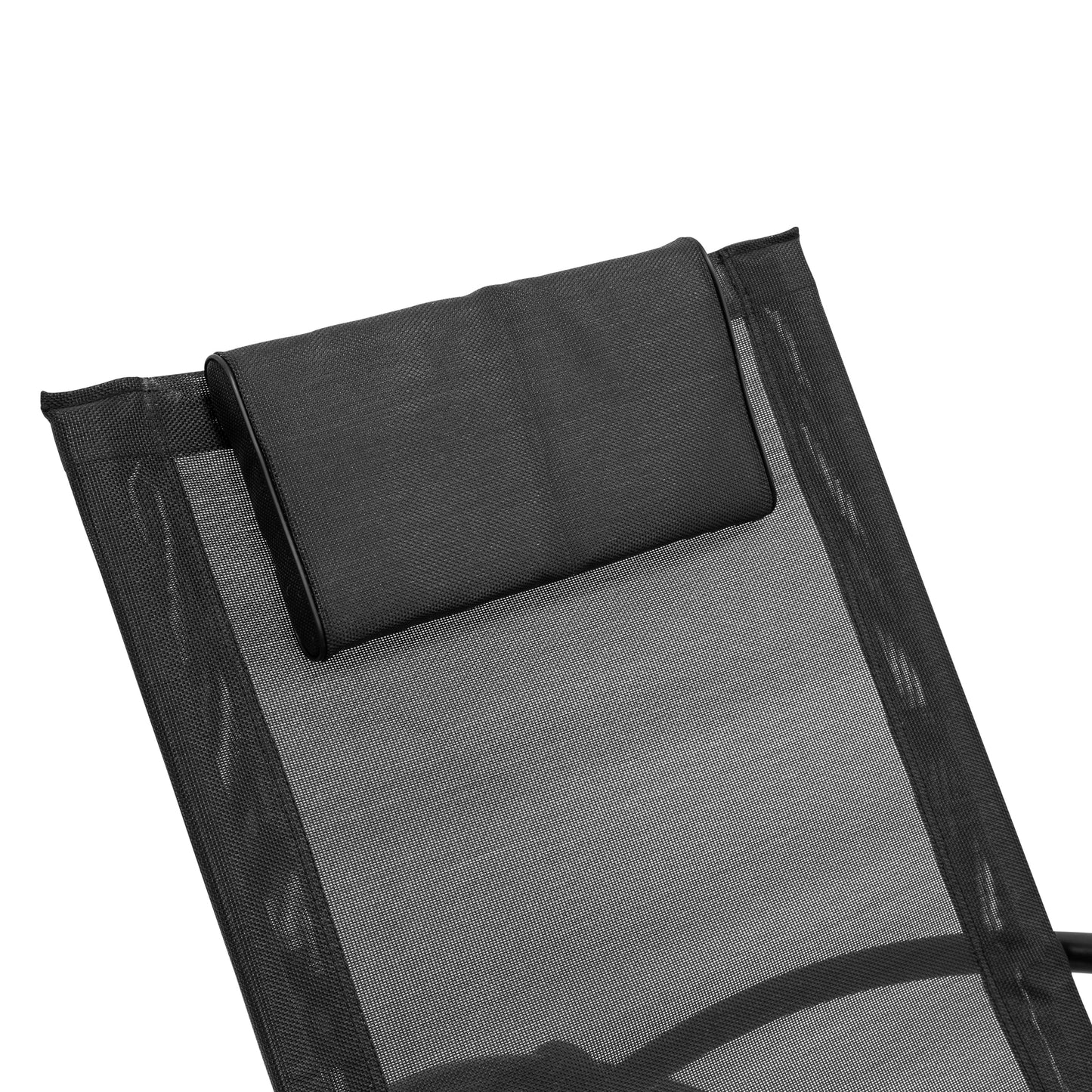 Louis Black Textilene Rocking Lounger
