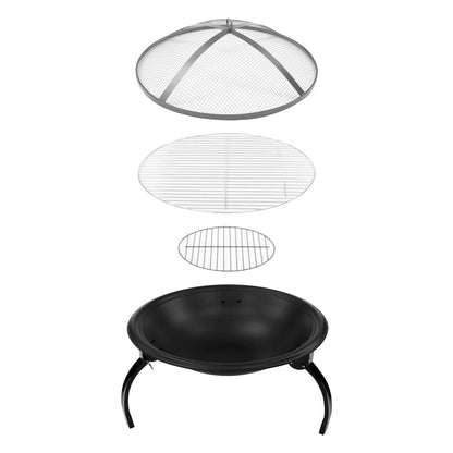 22 Inch BBQ Grill and Firepit