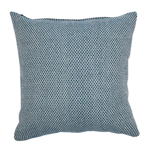 Diamond Blue Ikat Cushion